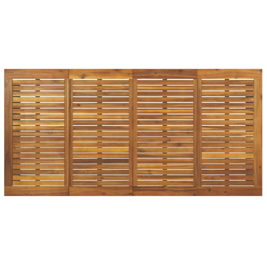 Sodo stalas su U formos kojomis, 180x90x75cm, akacijos masyvas