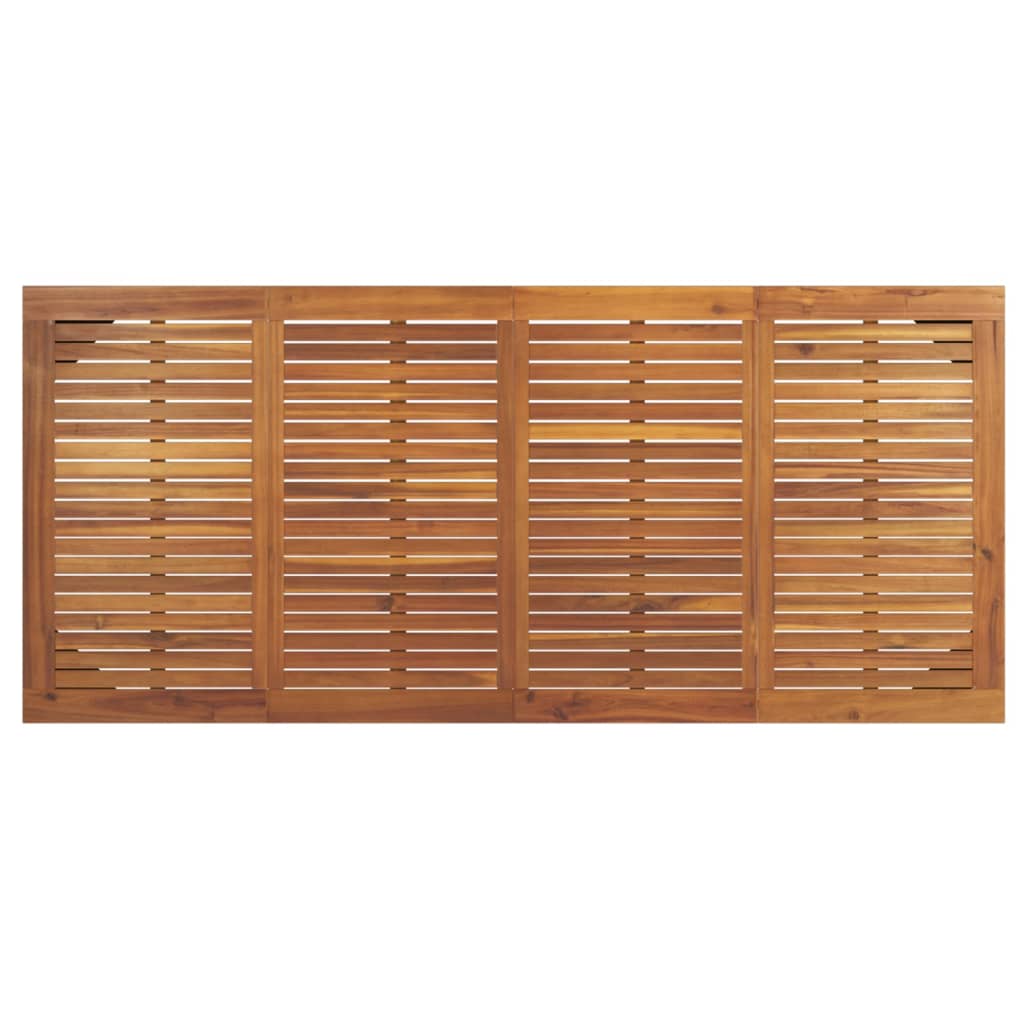 Sodo stalas su segtuko formos kojomis, 200x90x75cm, akacija