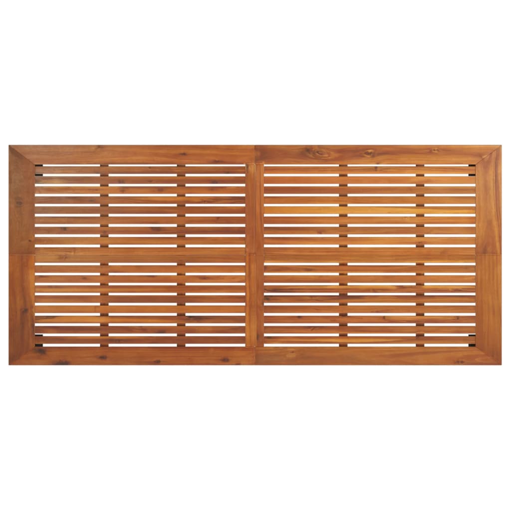 Sodo stalas, 200x100x75cm, akacijos medienos masyvas