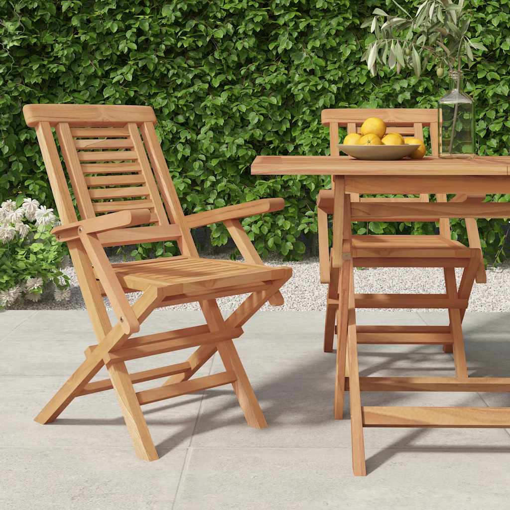 Folding Garden Chairs, 2 pcs, 56x63x90cm, Solid Teak