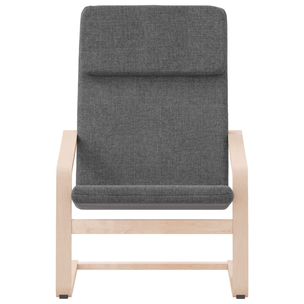 Lounge chair, dark grey, fabric