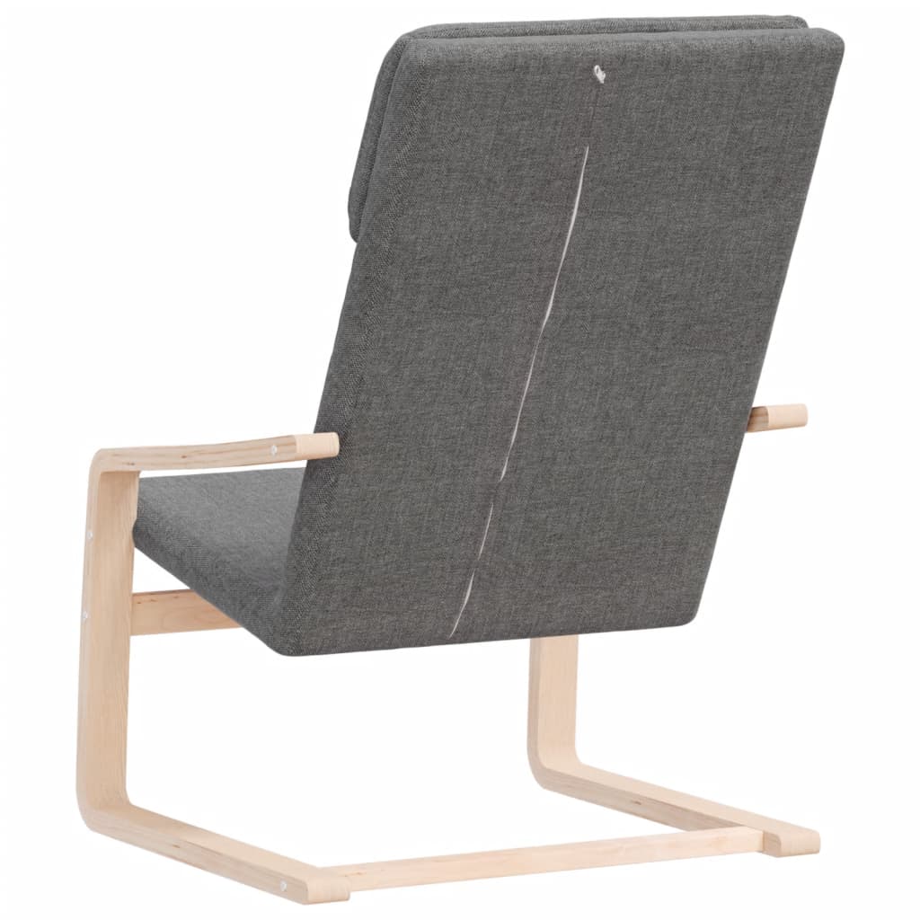 Lounge chair, dark grey, fabric