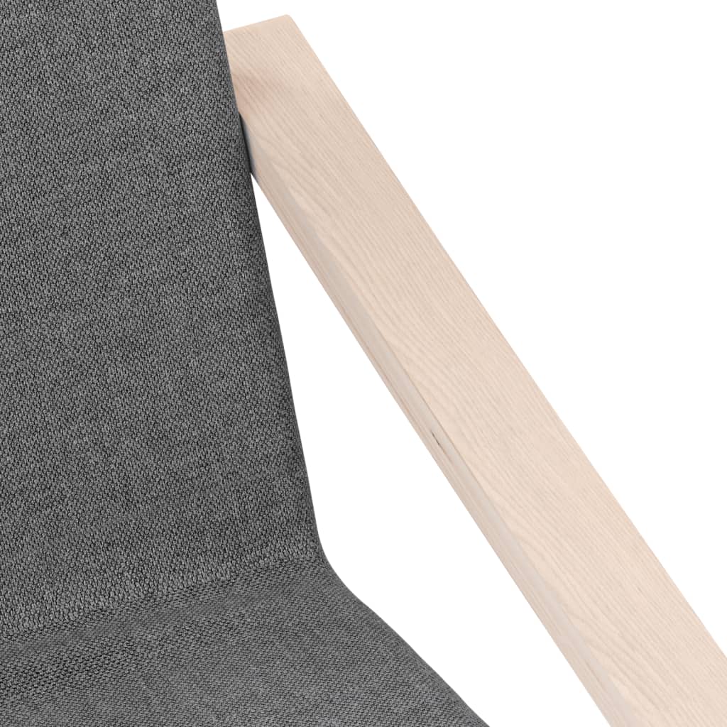 Lounge chair, dark grey, fabric