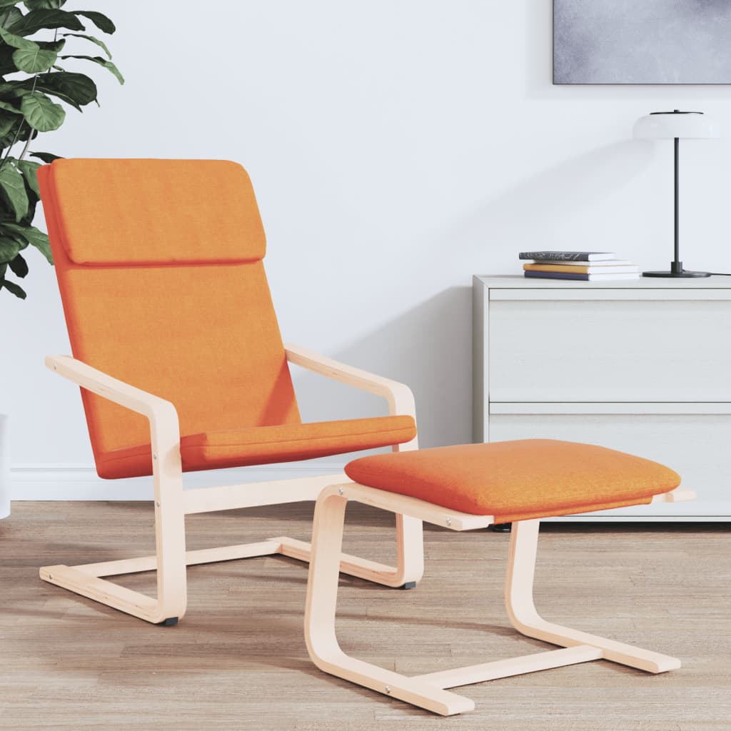Lounge chair, dark yellow, fabric