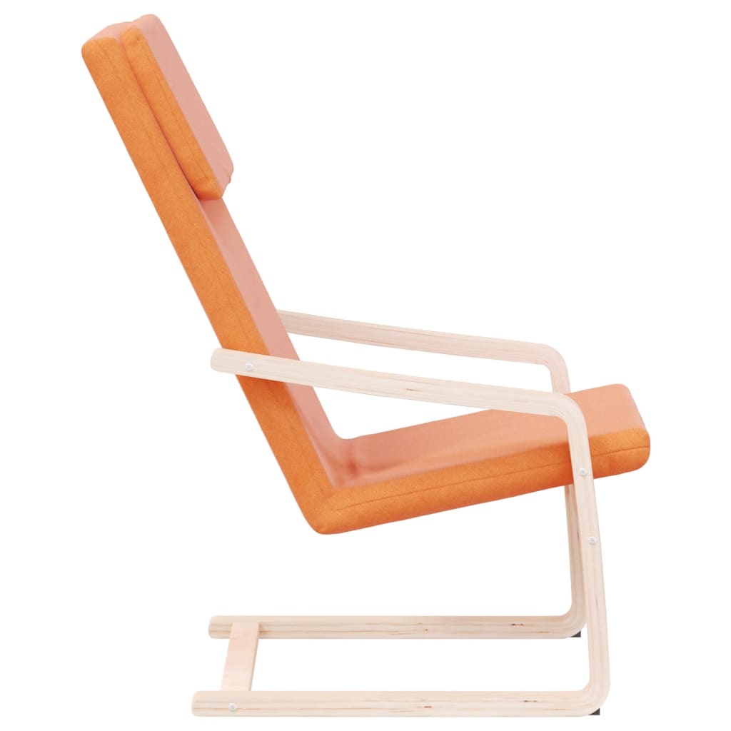 Lounge chair, dark yellow, fabric