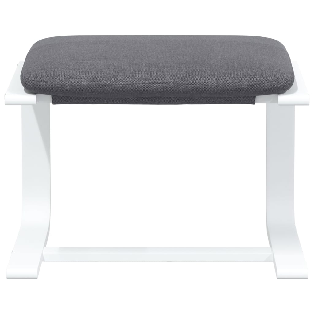 Footrest, dark grey, 51x41x40cm, fabric