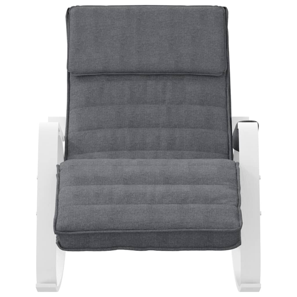 Rocking chair, dark grey, fabric