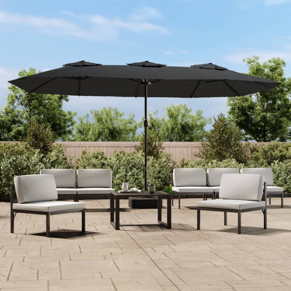 Double parasol, anthracite, 449x265cm