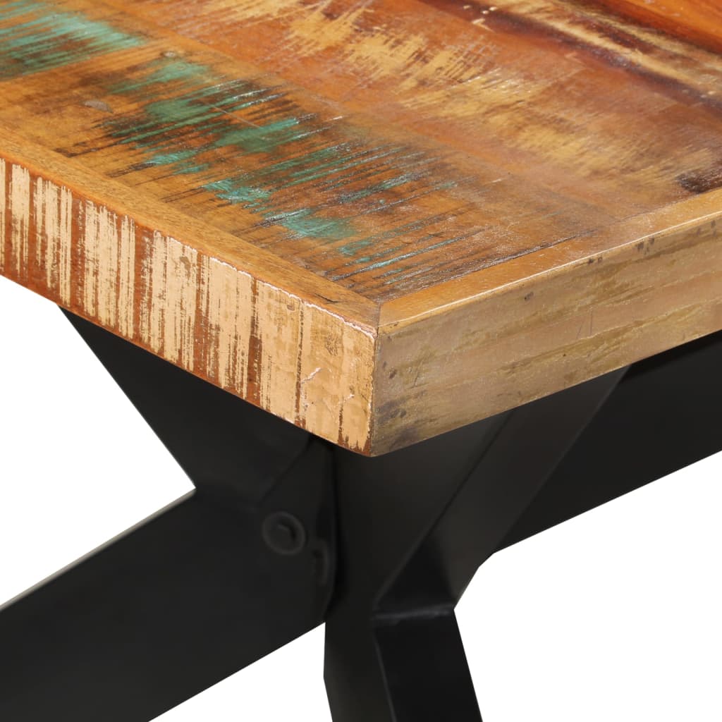 Valgomojo stalas, 200x100x74cm, perdirbtos medienos masyvas