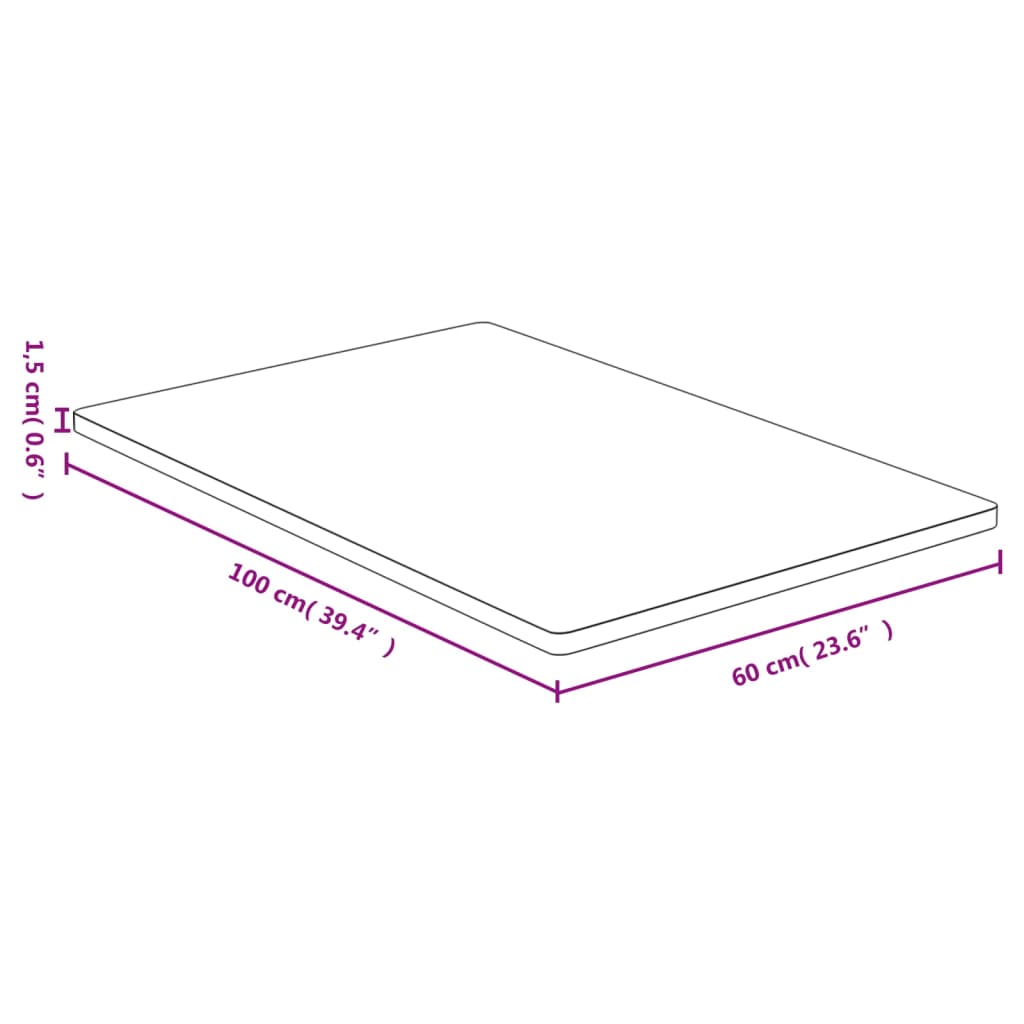 Virsmas, 60x100x1,5 cm, bambuss