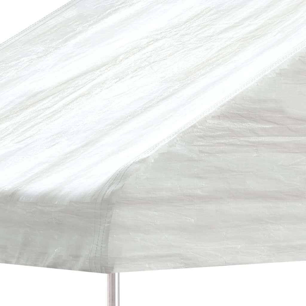 Gazebo with roof DRIFT, white, 15.61x2.28m