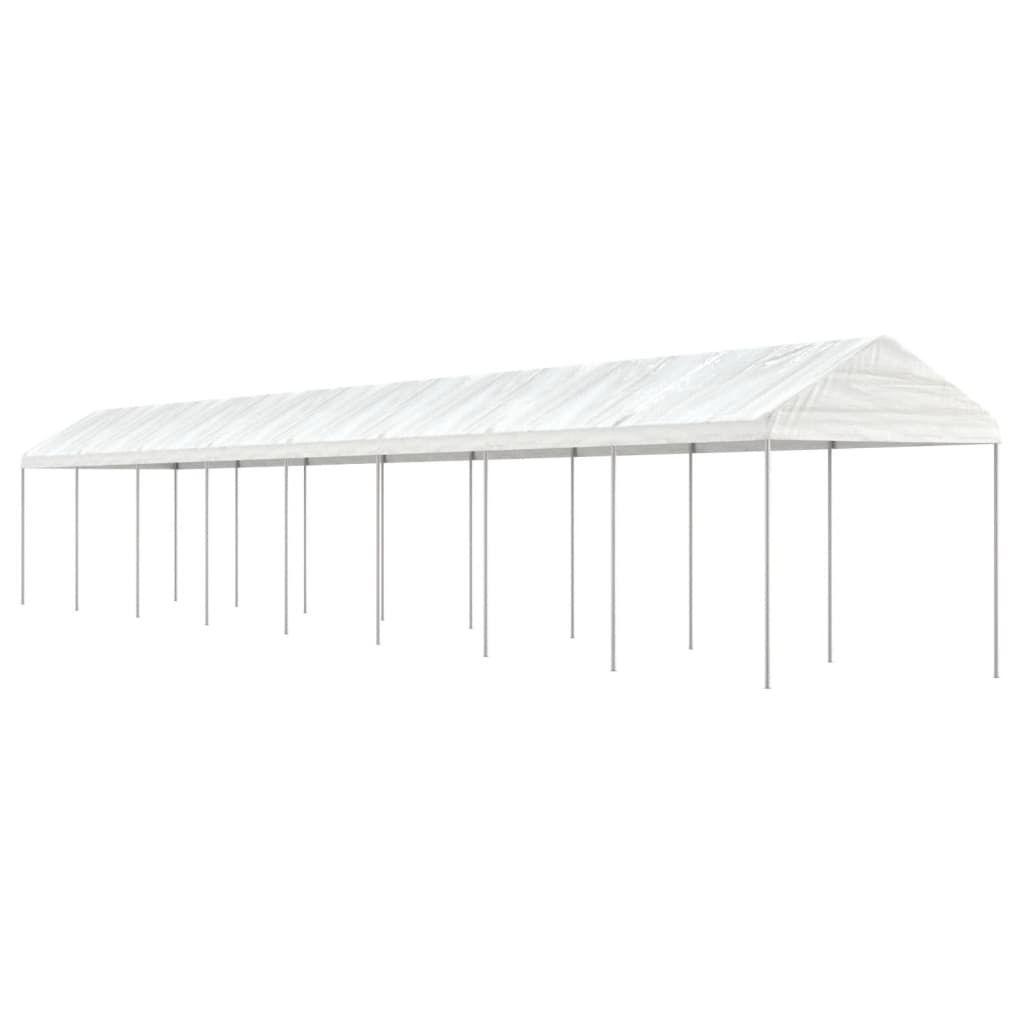 Pavėsinė su stogu DRIFT, balta, 17,84x2,28m