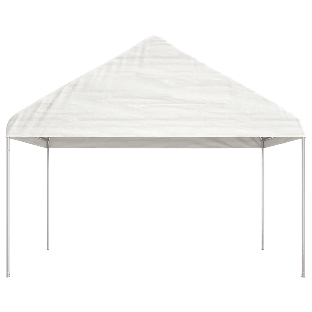 Gazebo with roof DRIFT, white, 6.69x4.08m