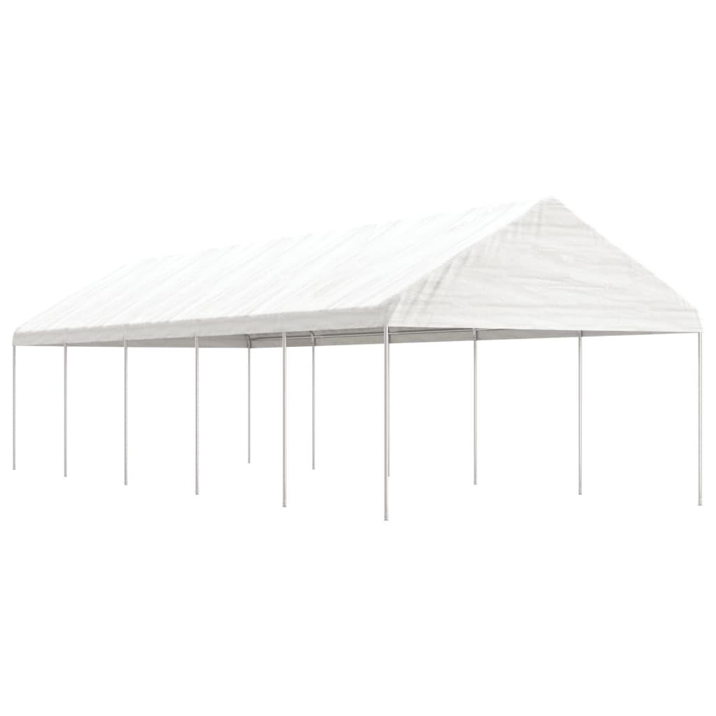 Pavėsinė su stogu DRIFT, balta, 11,15x4,08m