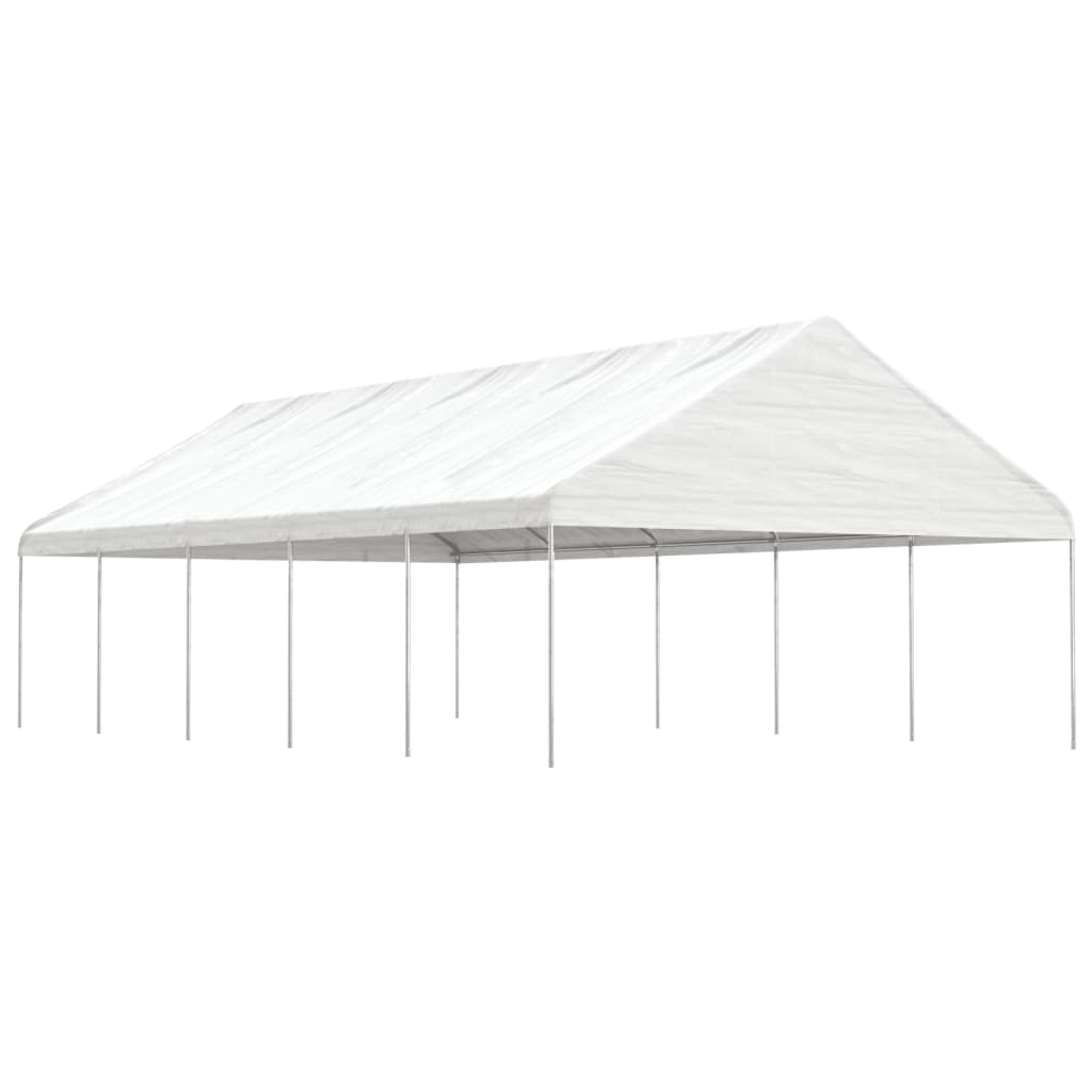Pavėsinė su stogu DRIFT, balta, 11,15x5,88m