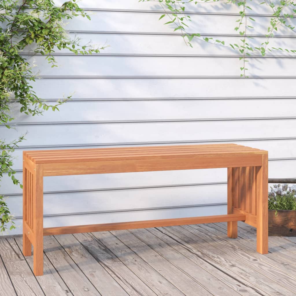 Garden bench, 110cm, solid eucalyptus wood
