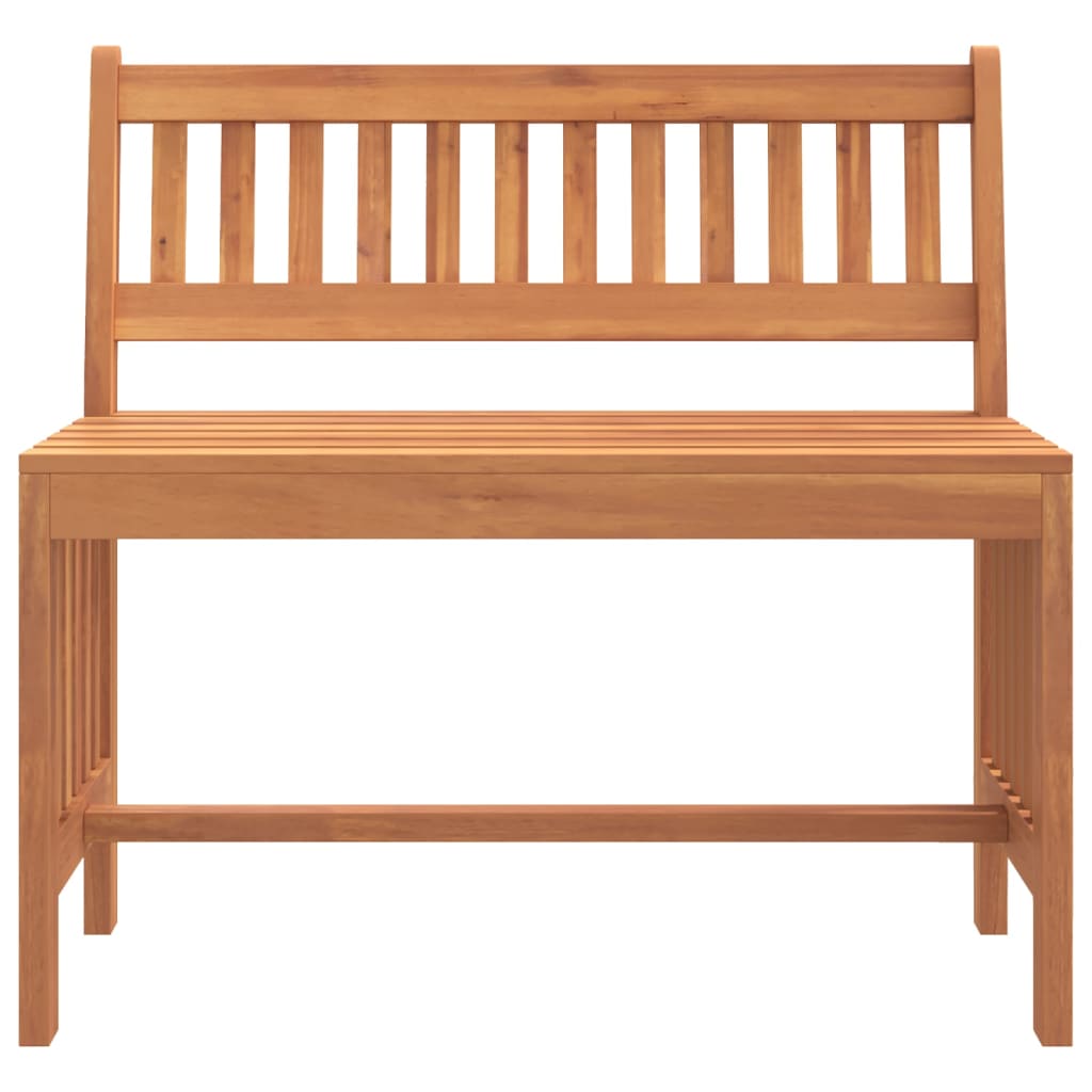 Garden bench, 80cm, solid eucalyptus wood