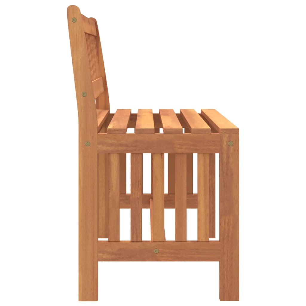 Garden bench, 80cm, solid eucalyptus wood