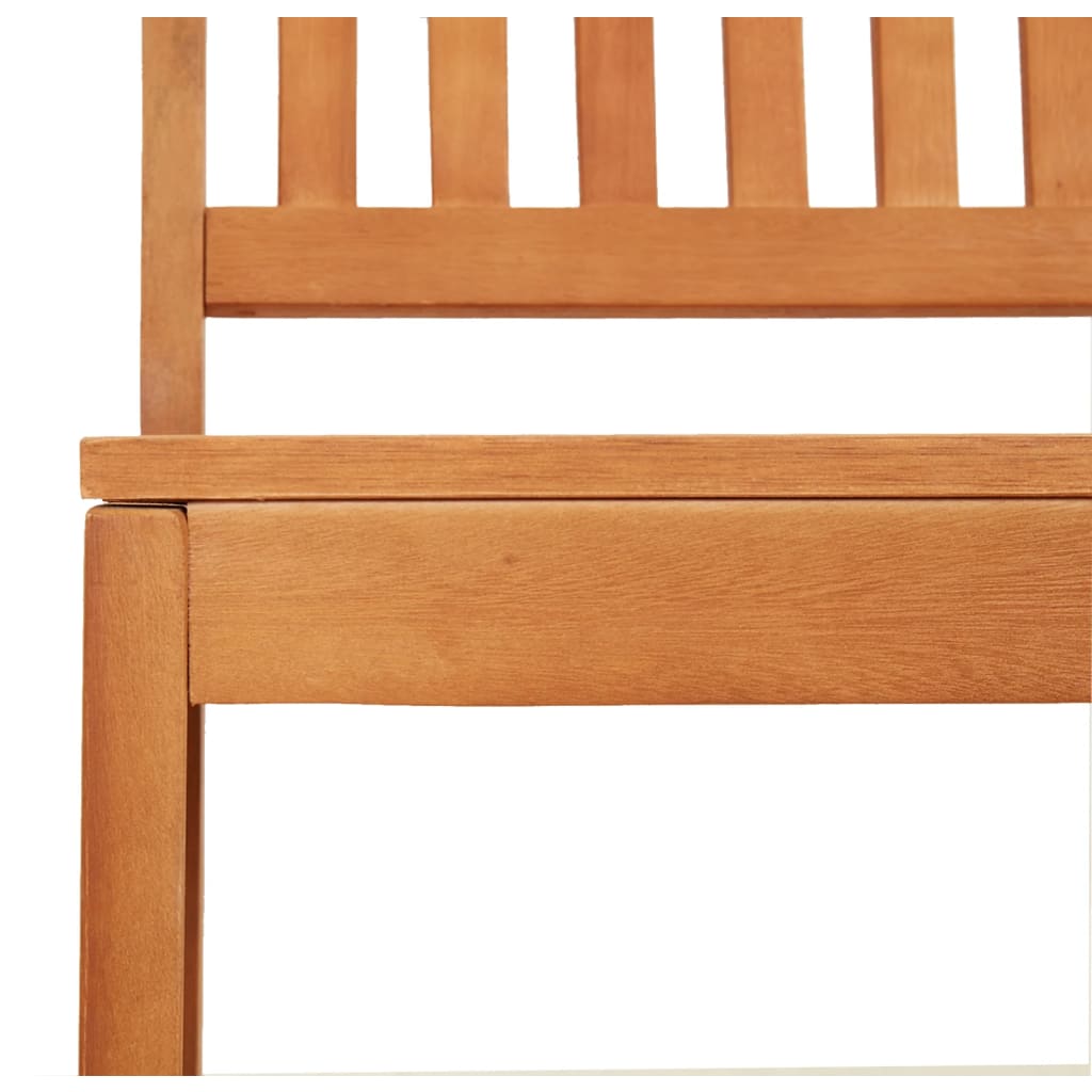 Garden bench, 80cm, solid eucalyptus wood