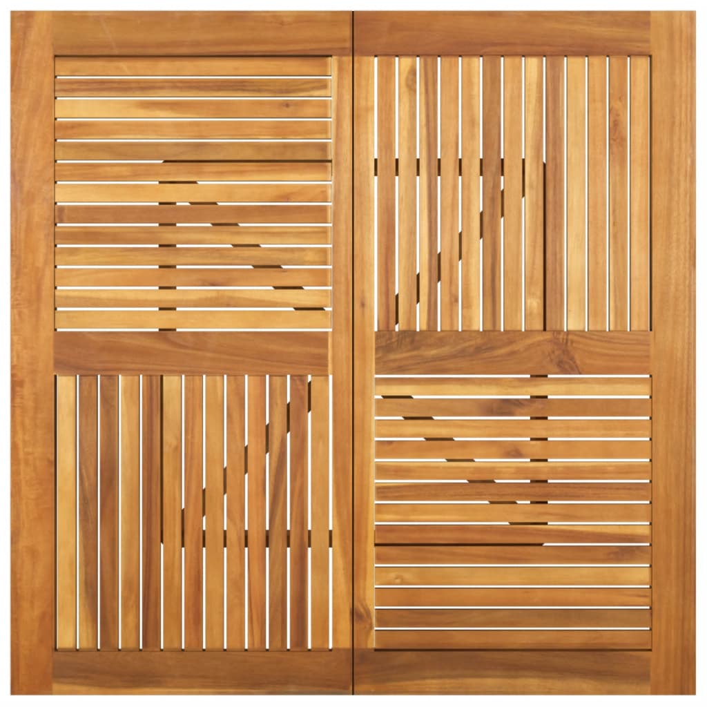 Dārza galds, 110x110x75cm, masīva akācijas koksne