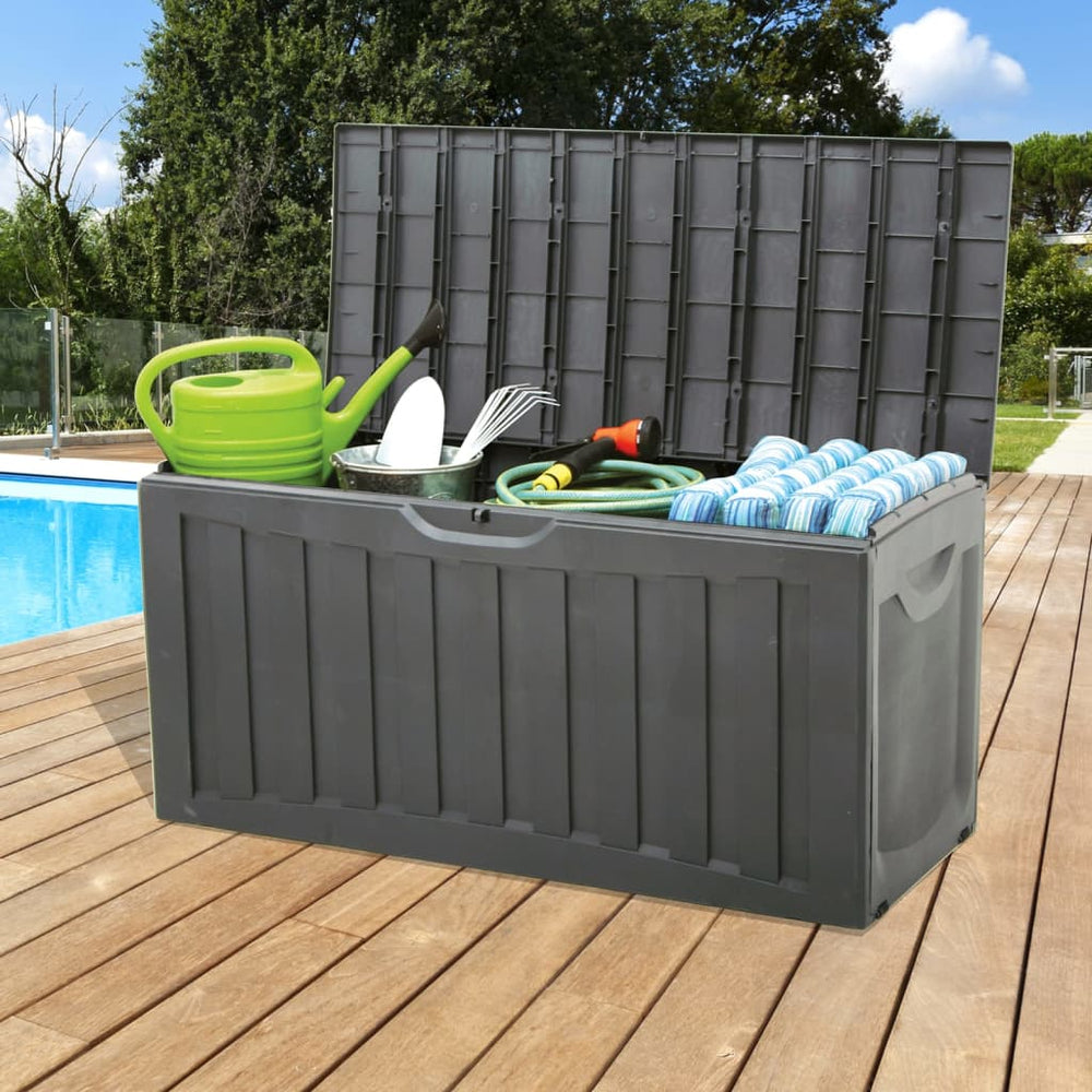 Storage box, black, 118x53x57cm, polypropylene