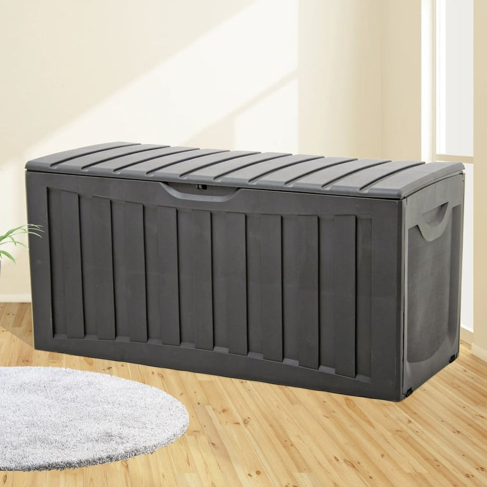 Storage box, black, 118x53x57cm, polypropylene