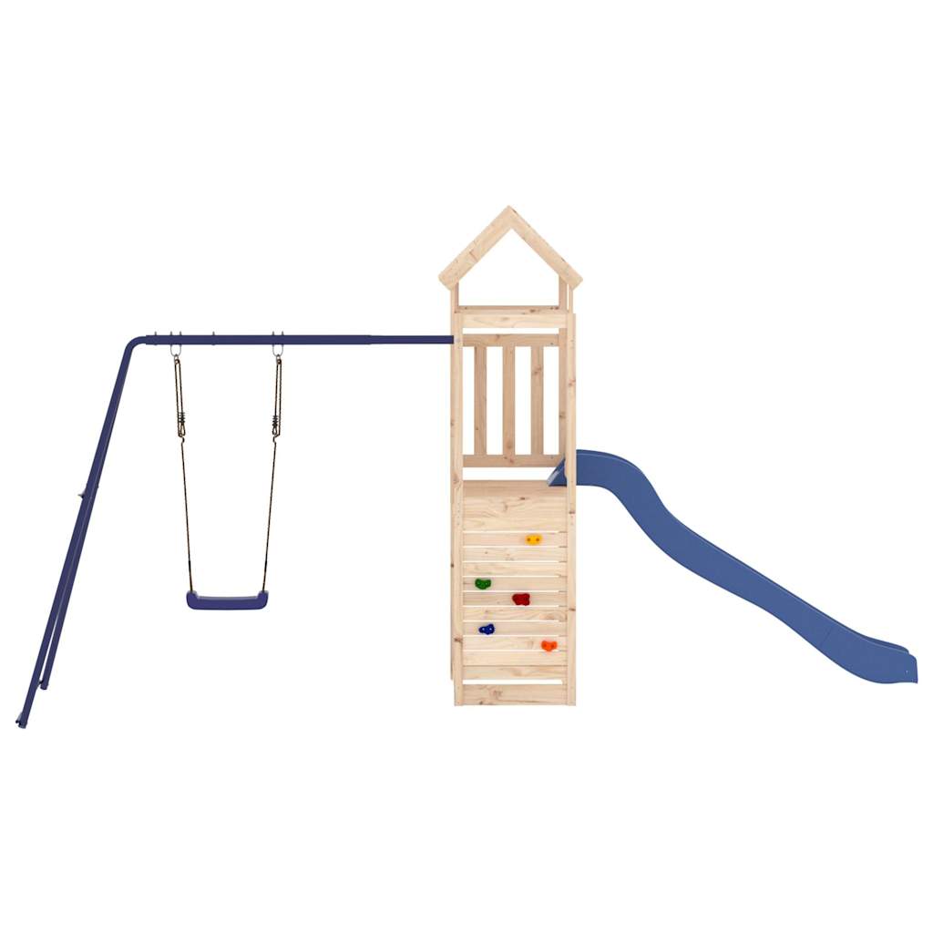 Outdoor playground set, solid pine wood
