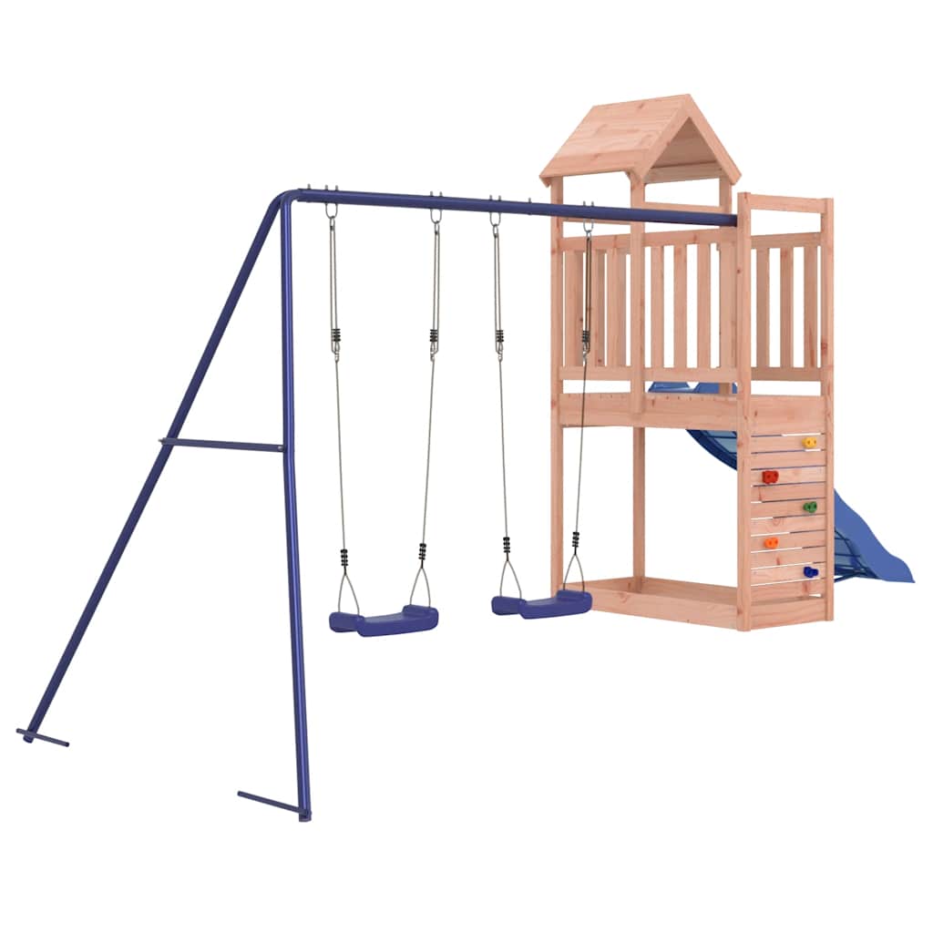 Outdoor play area set, solid Douglas fir