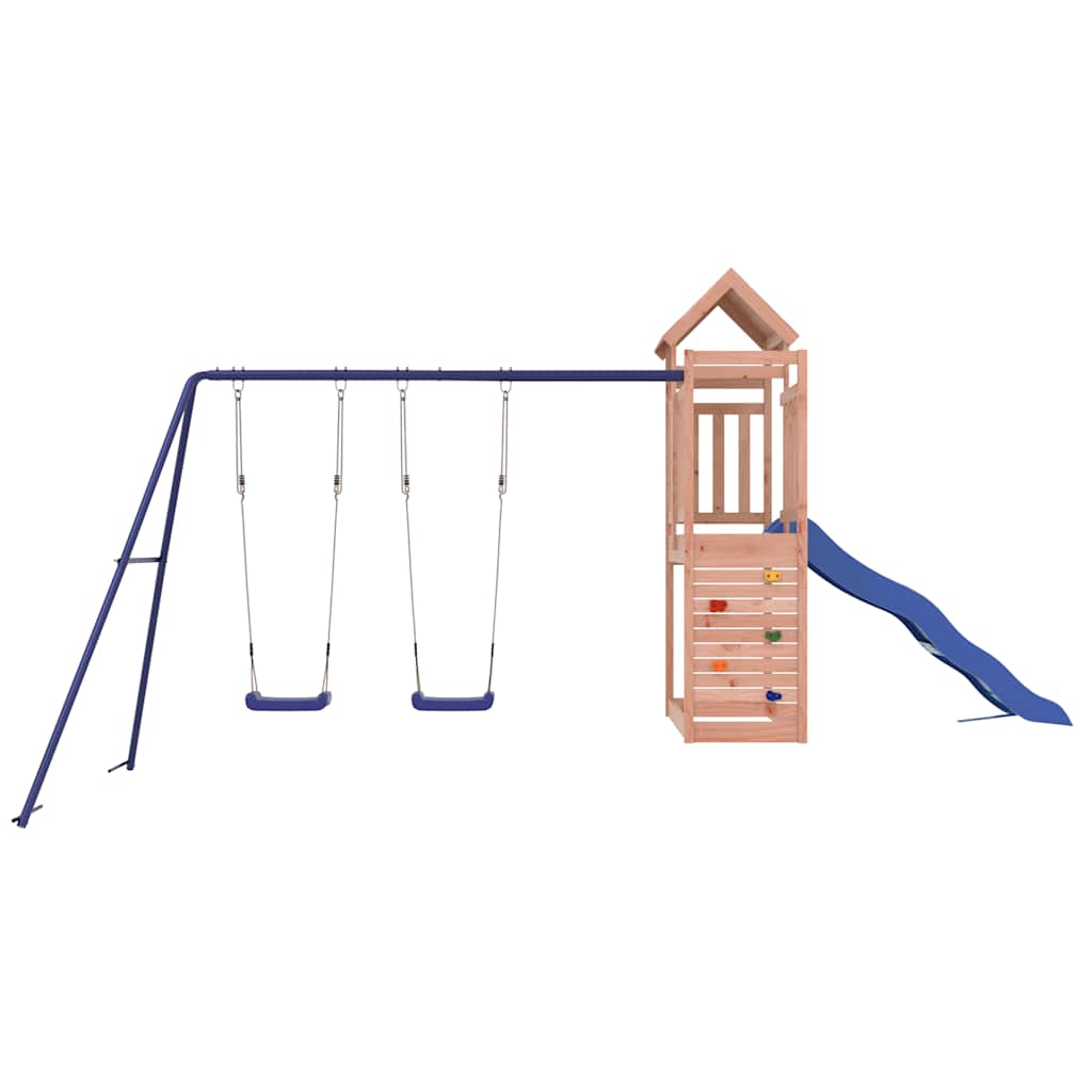 Outdoor play area set, solid Douglas fir