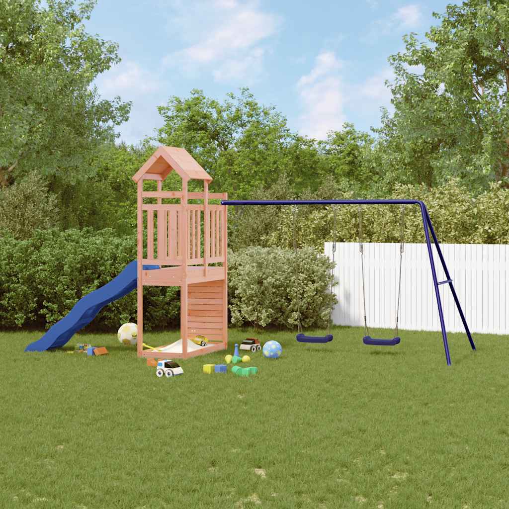 Outdoor play area set, solid Douglas fir
