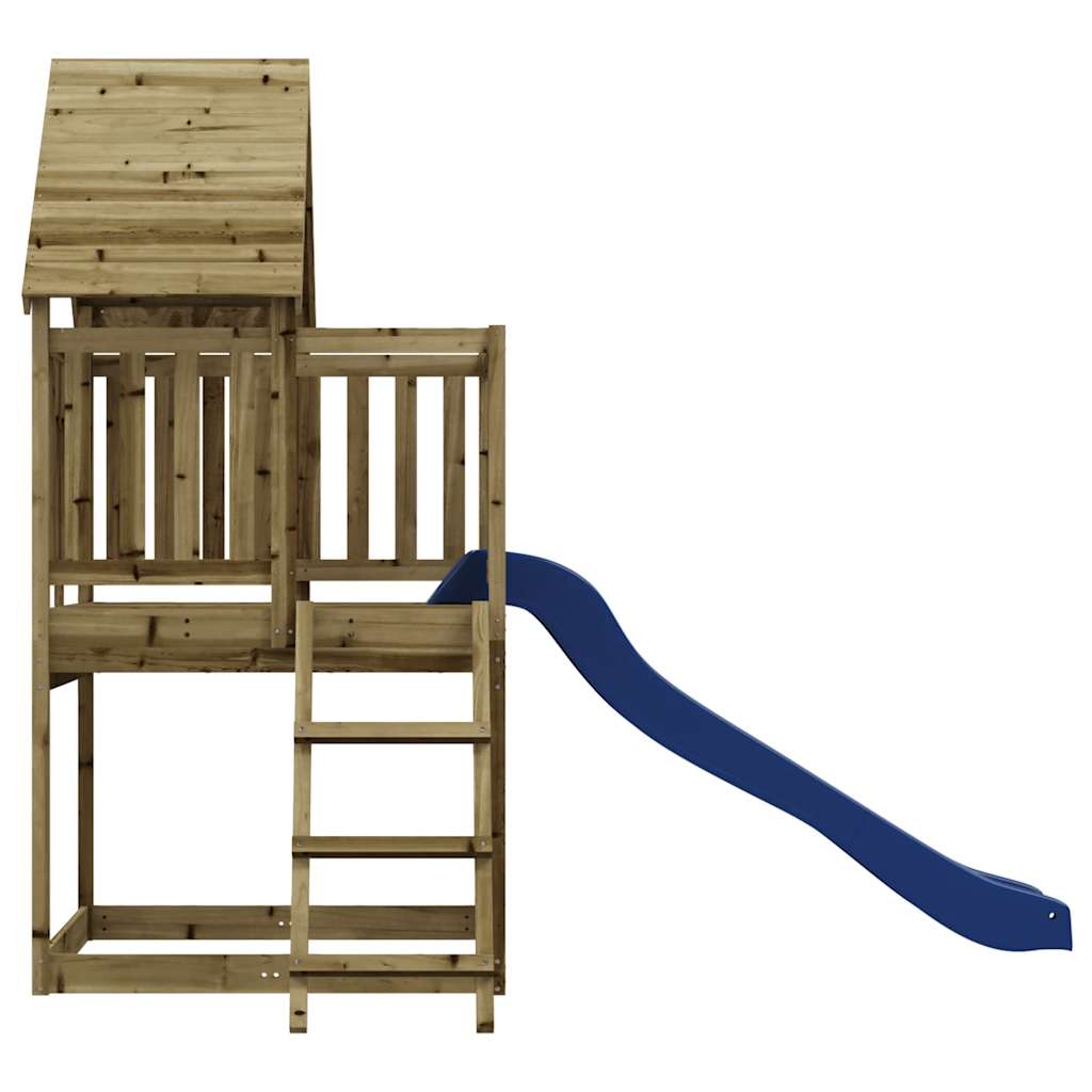 Outdoor play area set, impregnated pine wood