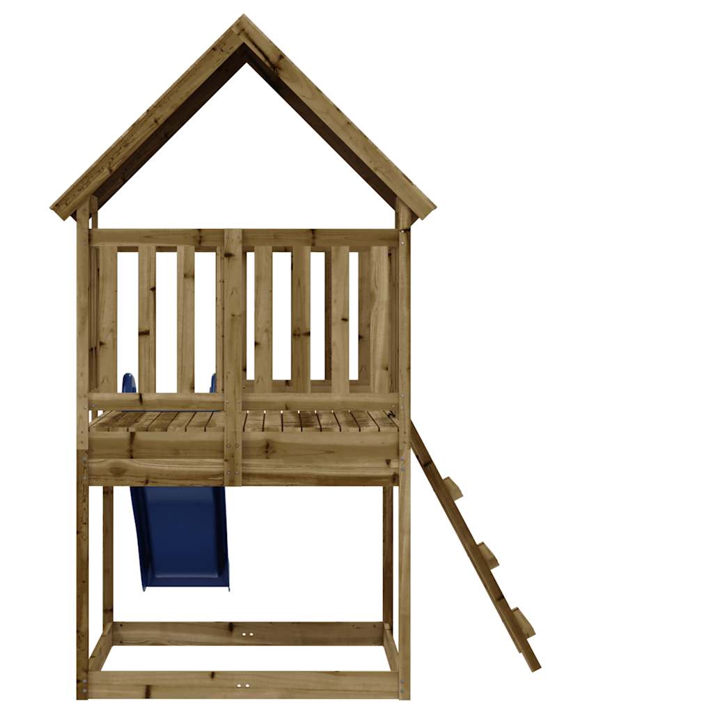 Outdoor play area set, impregnated pine wood