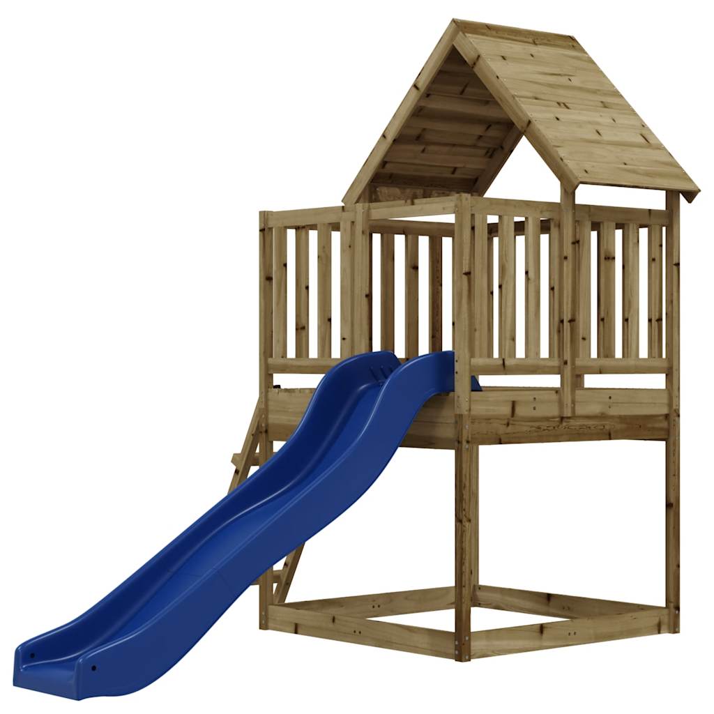 Outdoor play area set, impregnated pine wood