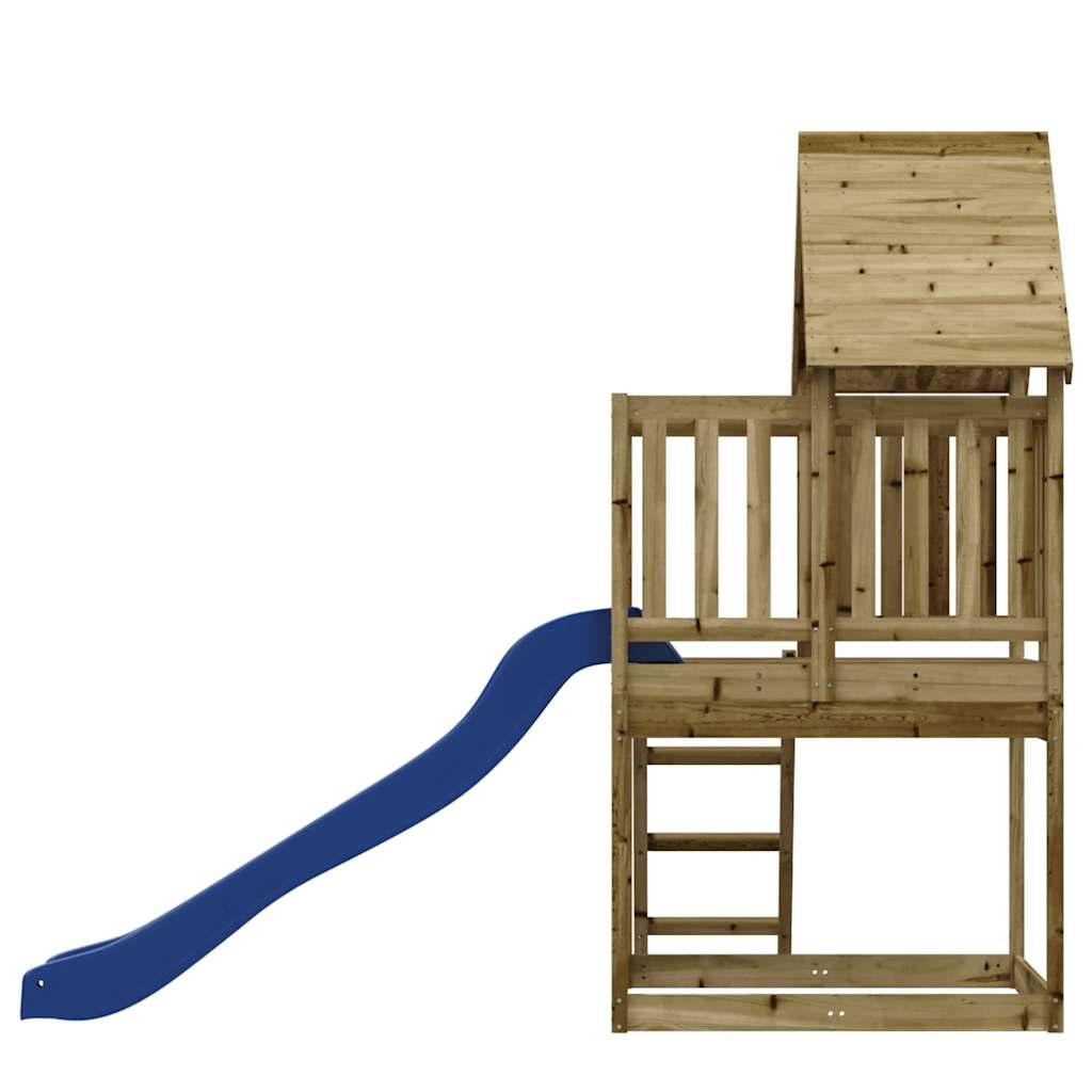 Outdoor play area set, impregnated pine wood