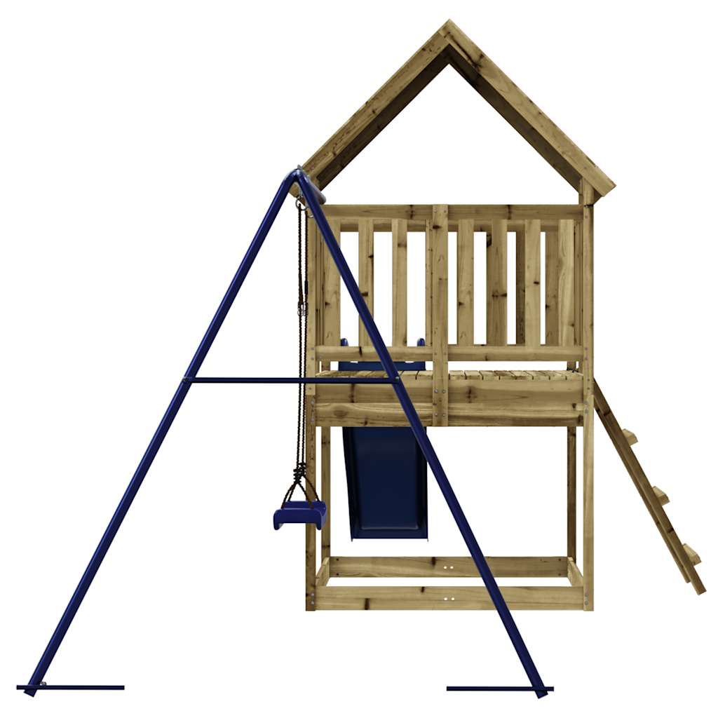 Outdoor playground set, impregnated pine wood