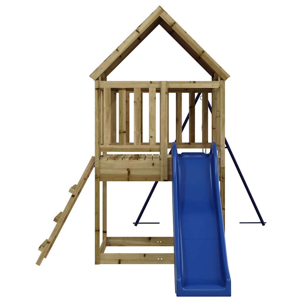 Outdoor playground set, impregnated pine wood