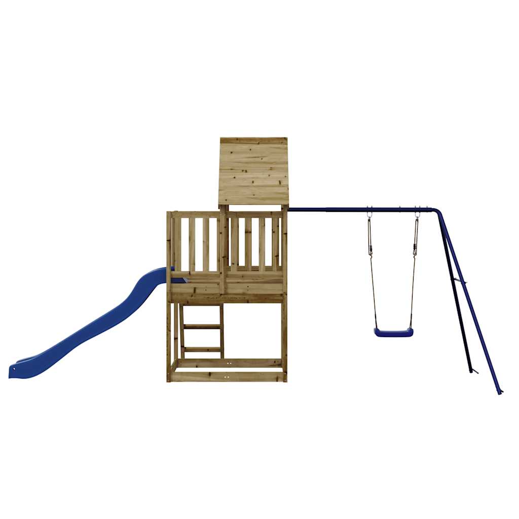 Outdoor playground set, impregnated pine wood