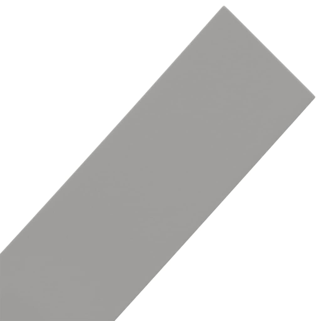 Garden edging, 2 pcs, grey, 10m, 10cm, polyethylene