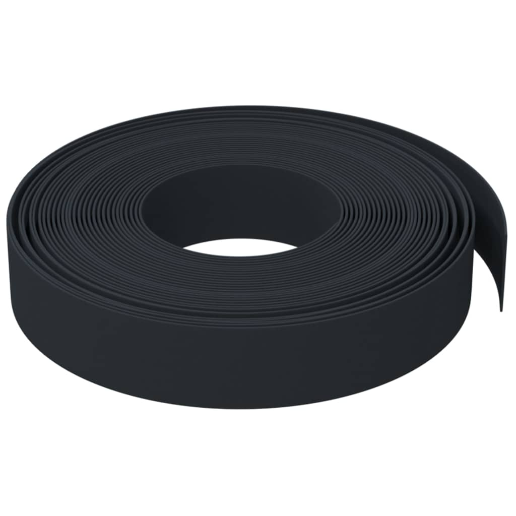 Sodo apvadai, 4vnt., juodi, 10m, 10cm, polietilenas