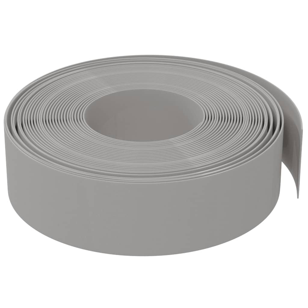 Sodo apvadai, 5vnt., pilkos spalvos, 10m, 15cm, polietilenas