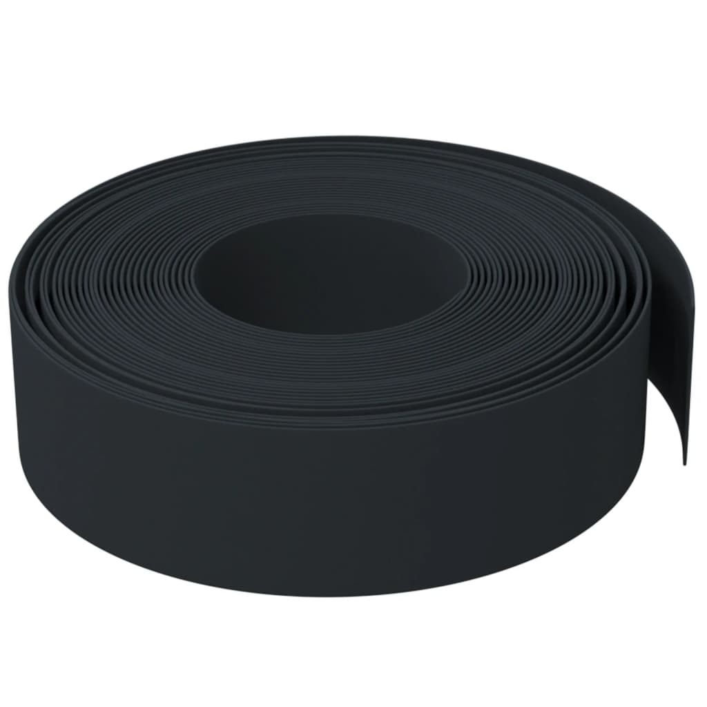 Dārza apmales, 5 gab., melnas, 10 m, 15 cm, polietilēns