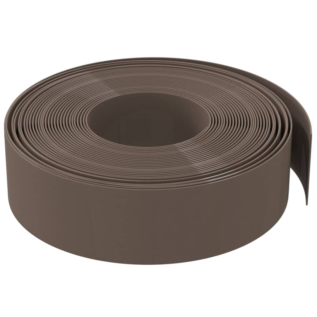 Dārza apmales, 2 gab., brūnas, 10 m, 15 cm, polietilēns