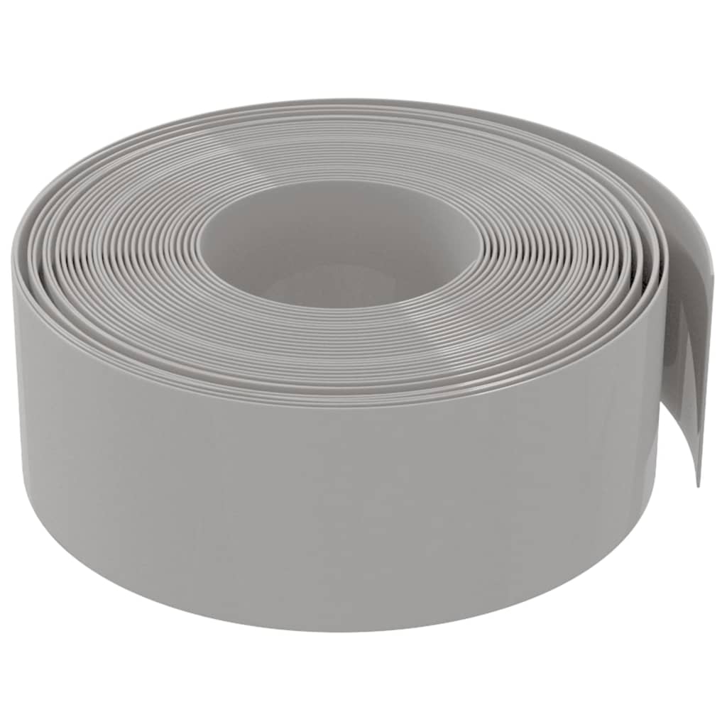 Sodo apvadai, 4vnt., pilkos spalvos, 10m, 20cm, polietilenas