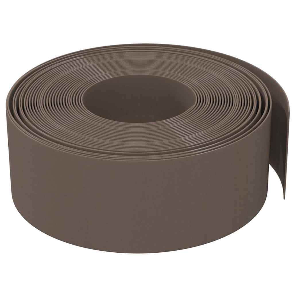 Dārza apmales, 3 gab., brūnas, 10m, 20cm, polietilēns