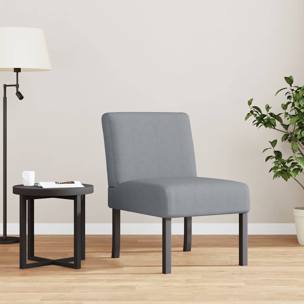 Lounge chair, light grey, fabric