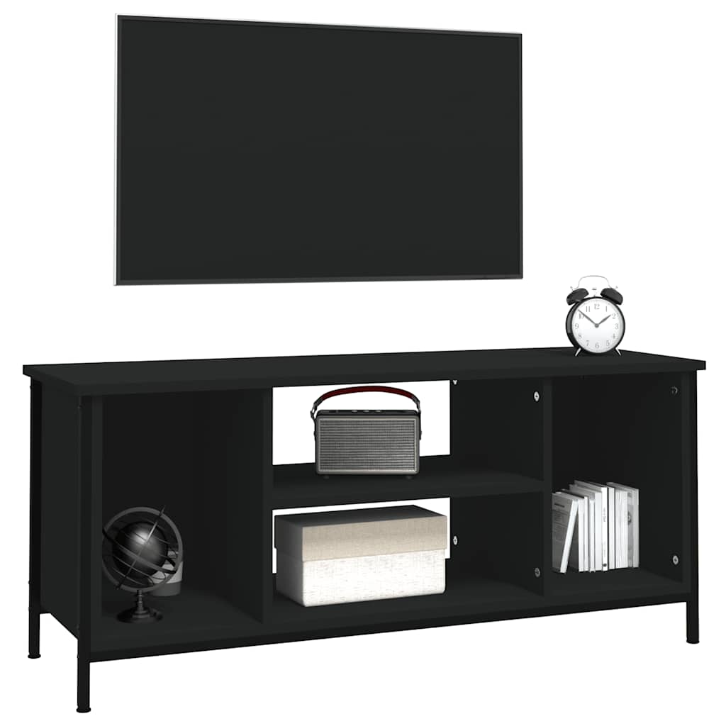 TV skapītis, melns, 102x35x45 cm, koks