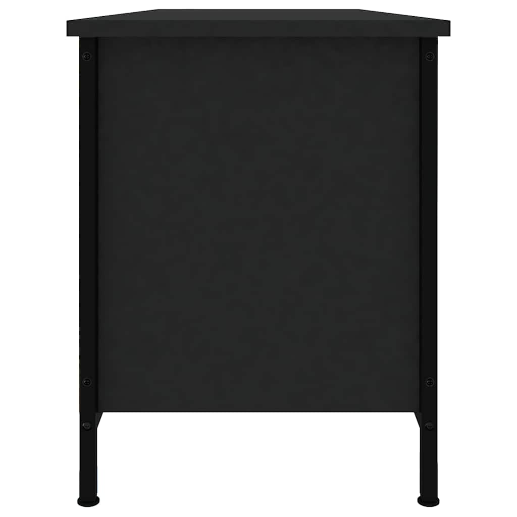 TV skapītis, melns, 102x35x45 cm, koks