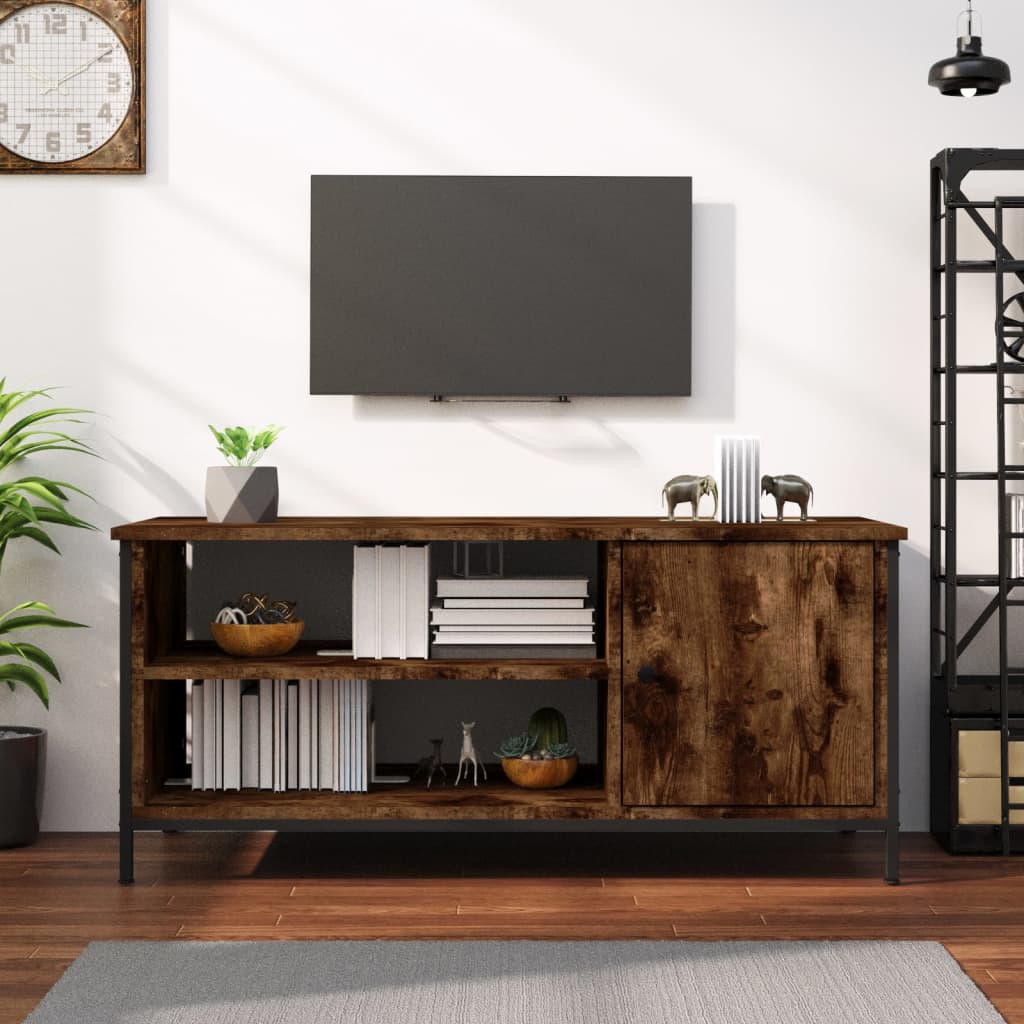 TV cabinet, smoky oak, 100x40x45cm, wood