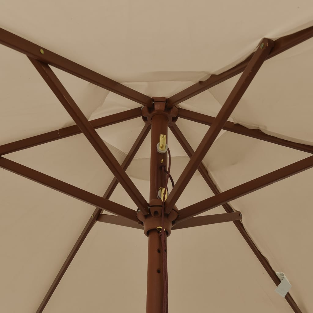 Sodo skėtis CODY, taupe, 196x231cm