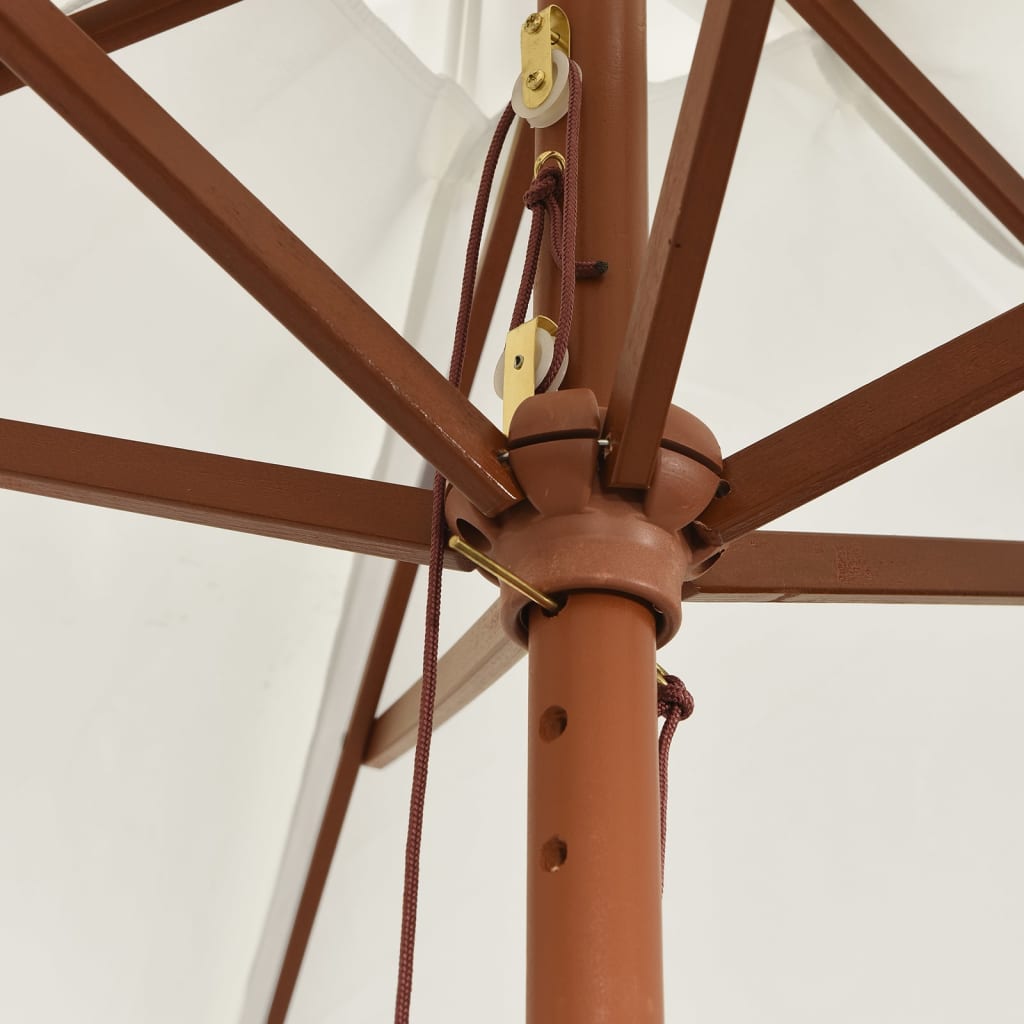 Sodo skėtis COLBY, smėlinė, 299x240cm